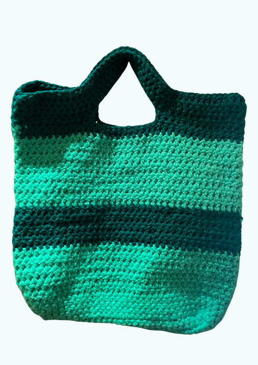 Handmade large crochet tote bag