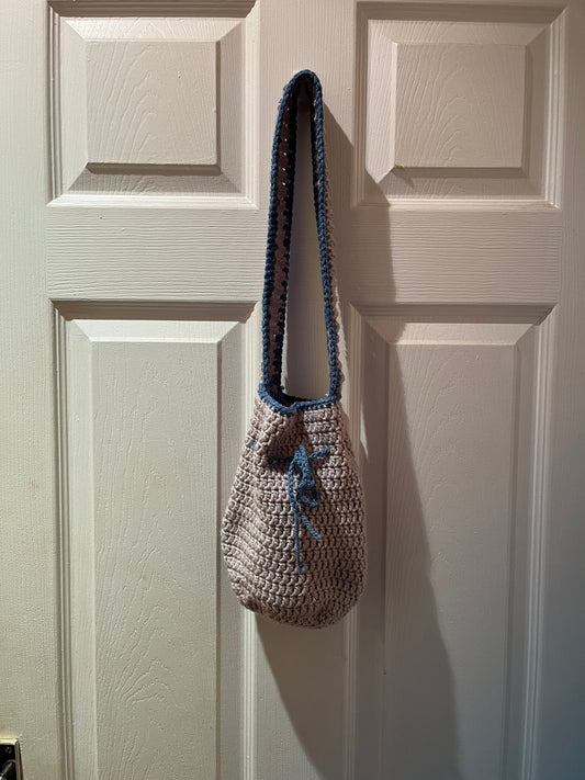 Hand crocheted bottle bag