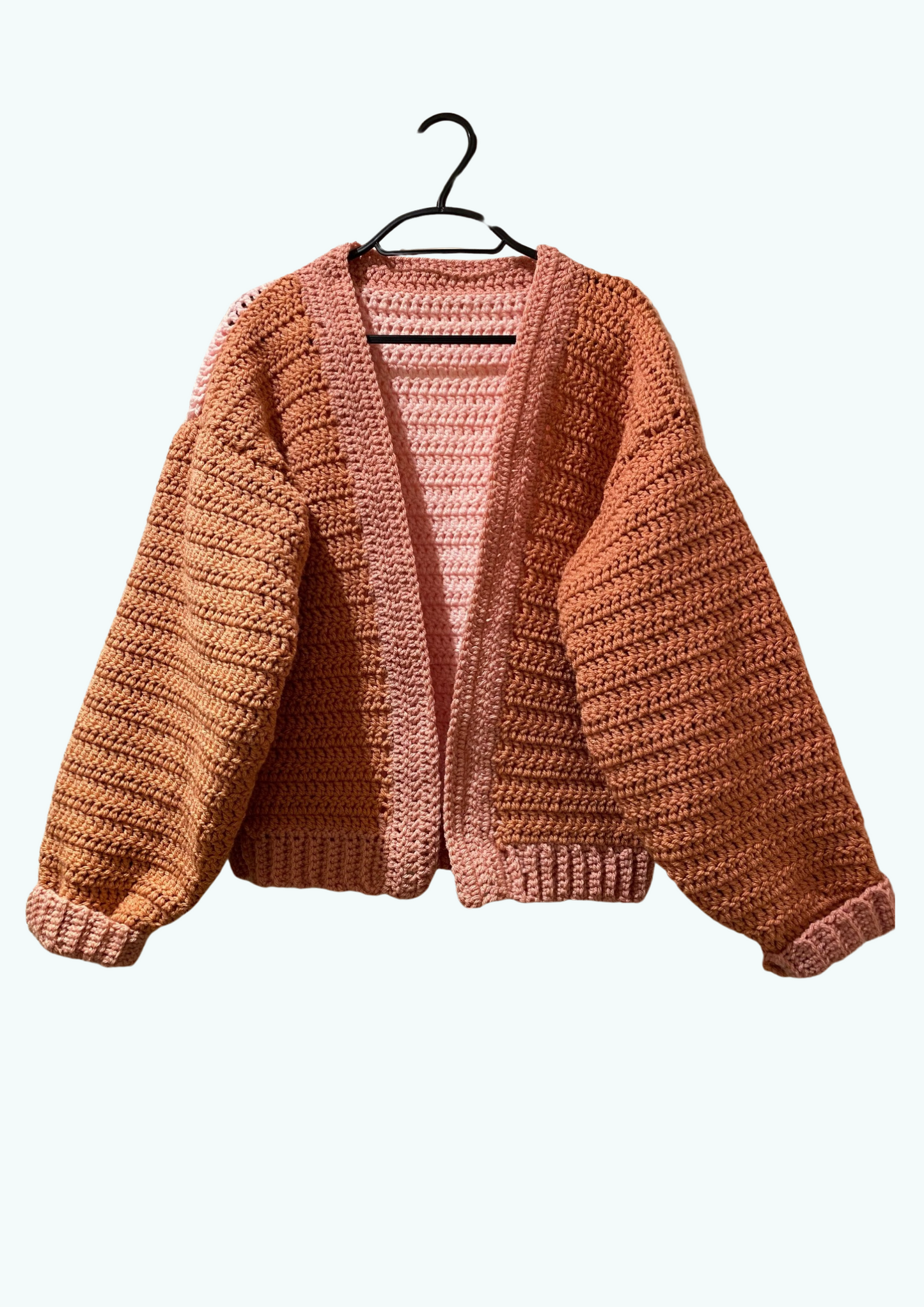 Pink Handmade crochet cardigan